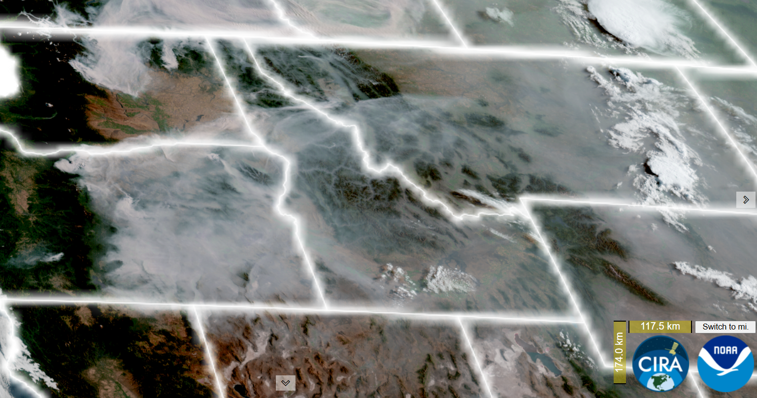 Satellite Image of Western US